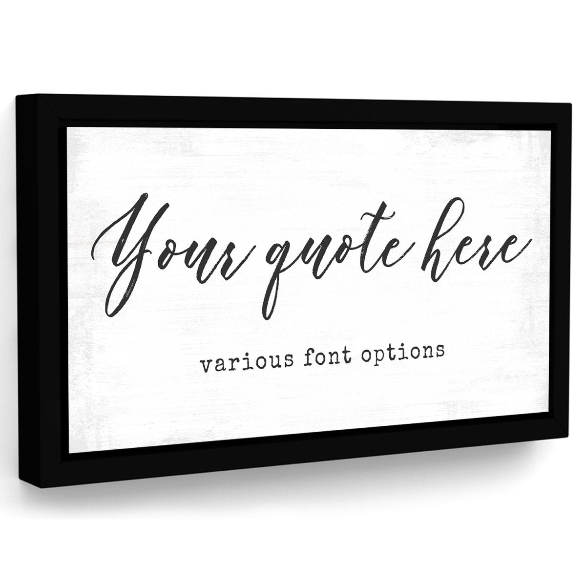 Custom Quote Canvas Wall Art - Pretty Perfect Studio