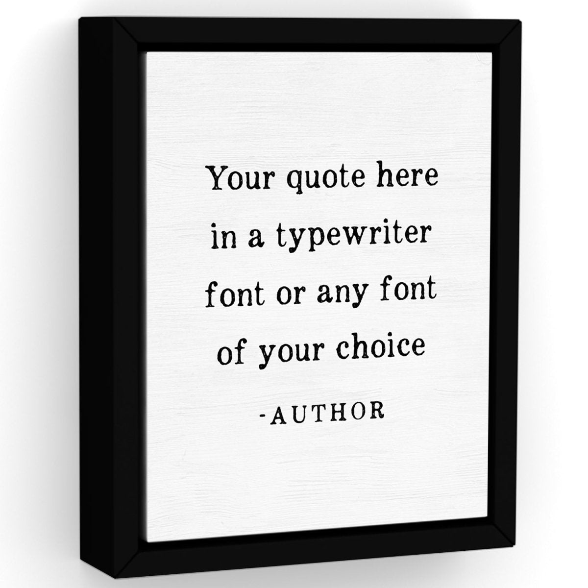 Custom Typewriter Quotes Wall Art Canvas Print – Pretty Perfect Studio