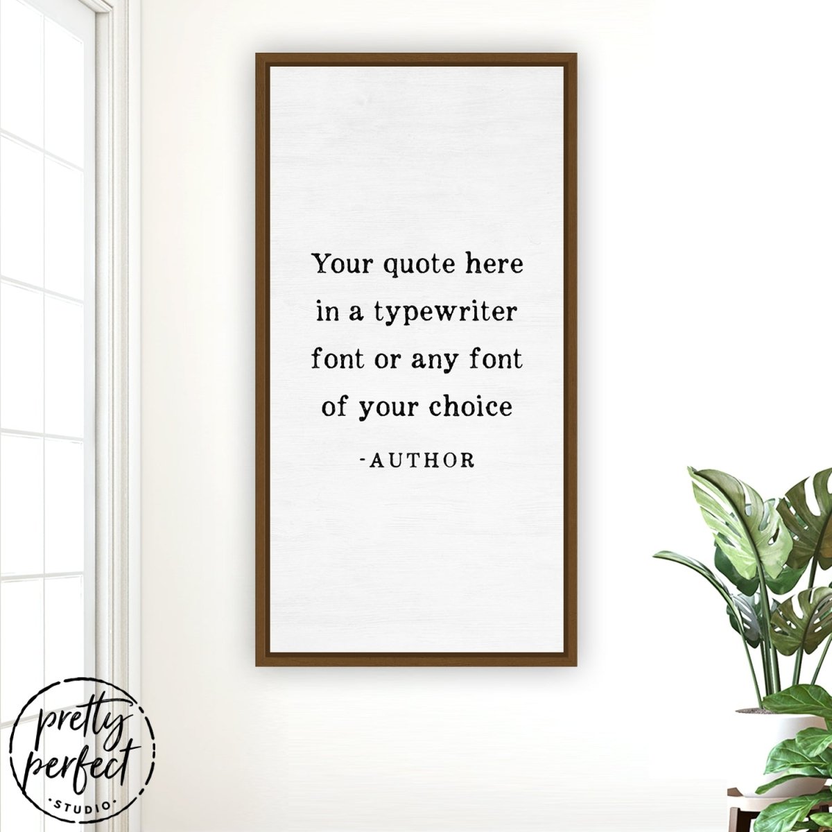 Personalized Typewriter Quote Sign freeshipping - Pretty Perfect Studio