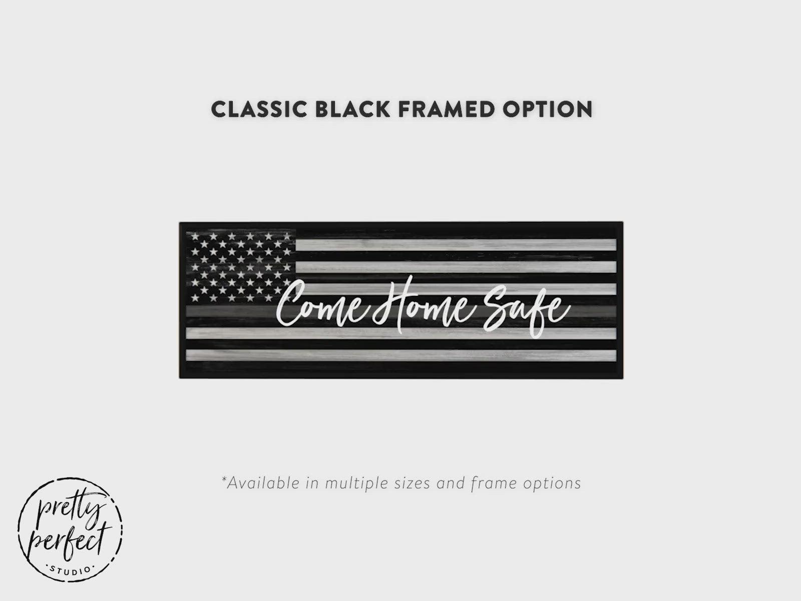 Come Home Safe Canvas Sign for Correctional Officer Product Video – Pretty Perfect Studio