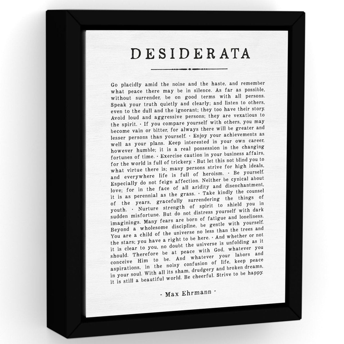 Desiderata by Max Ehrmann Poem - Pretty Perfect Studio