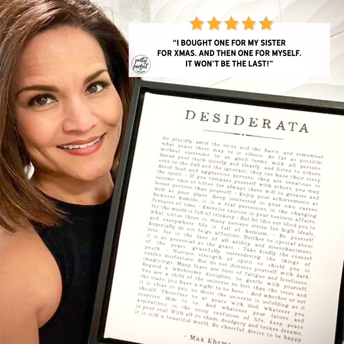 Customer product review for desiderata wall art by Pretty Perfect Studio
