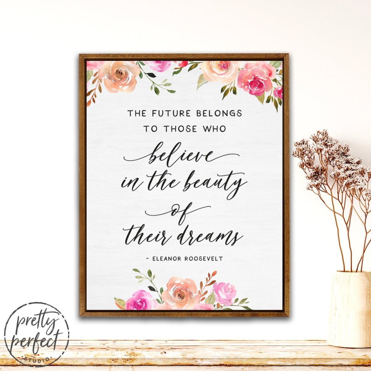 Eleanor Roosevelt Quotes Canvas, The Future Belongs