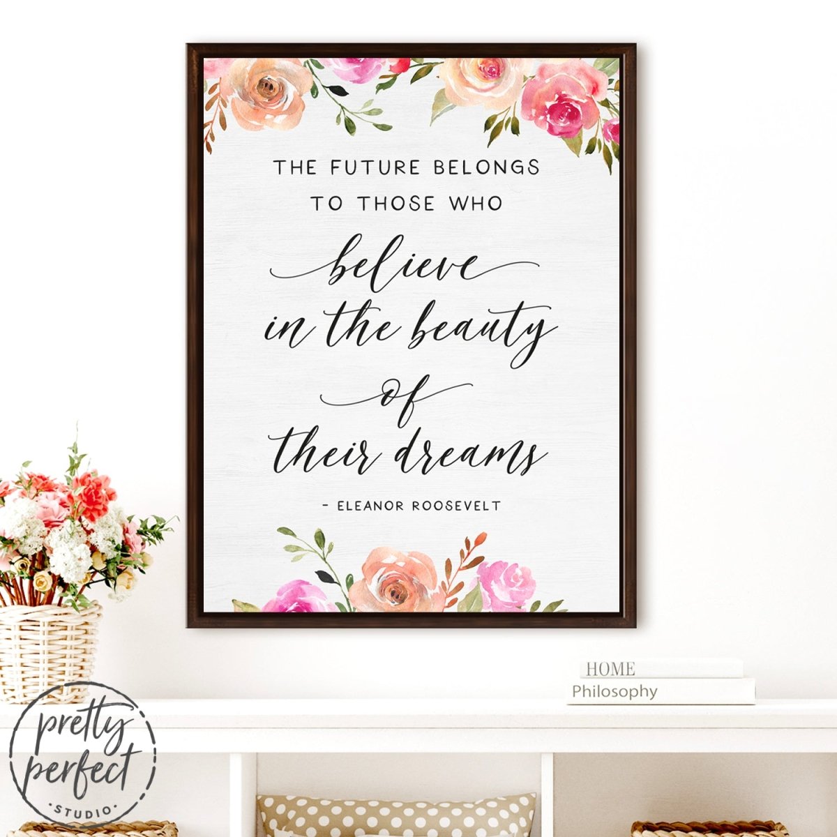 Eleanor Roosevelt Quotes Canvas, The Future Belongs