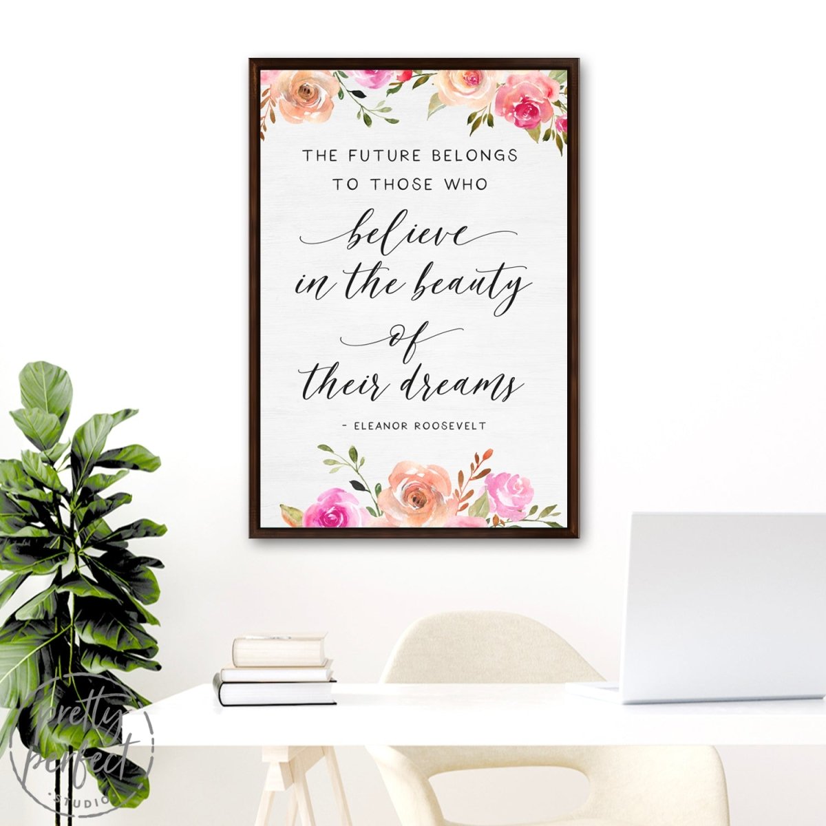 Eleanor Roosevelt Quotes Canvas, The Future Belongs