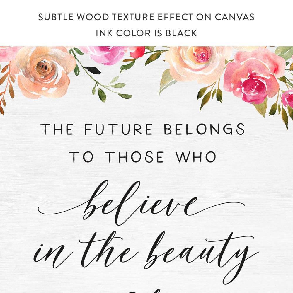 Eleanor Roosevelt Quotes Canvas, The Future Belongs