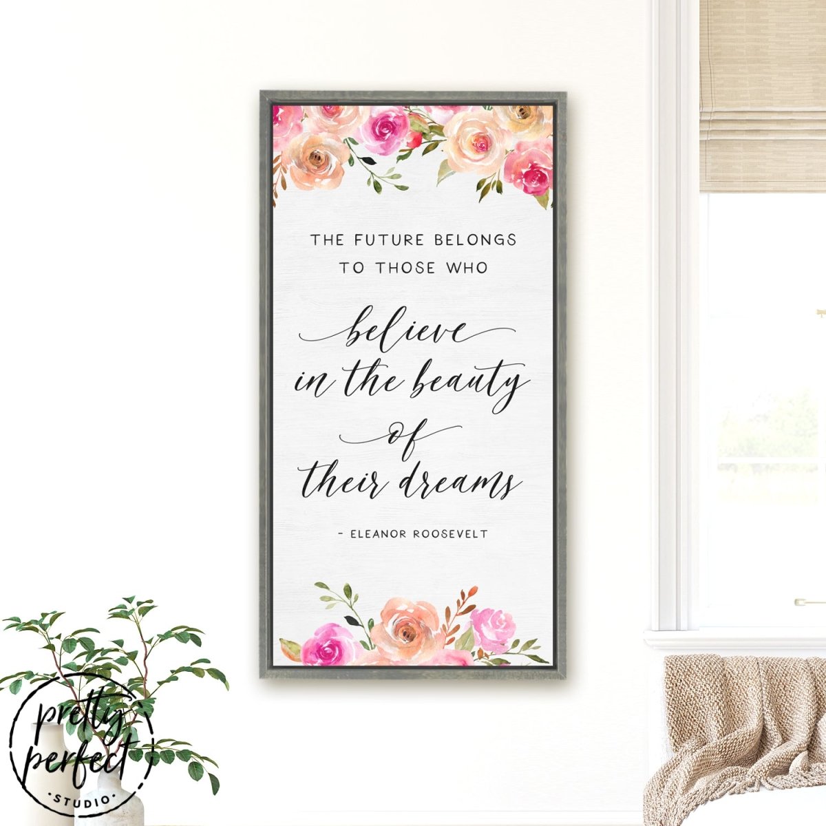 Eleanor Roosevelt Quotes Canvas, The Future Belongs