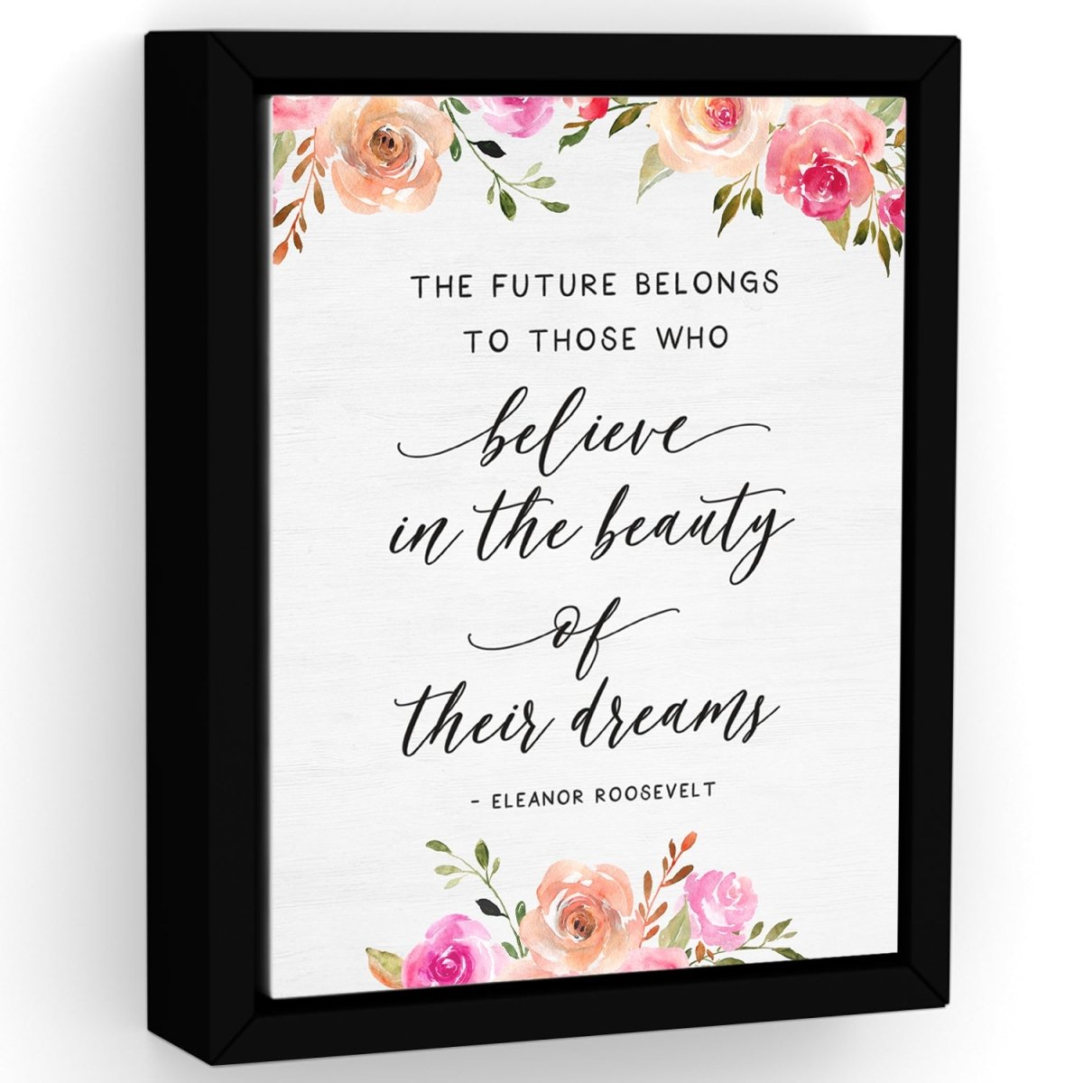 Eleanor Roosevelt Quotes Canvas, The Future Belongs