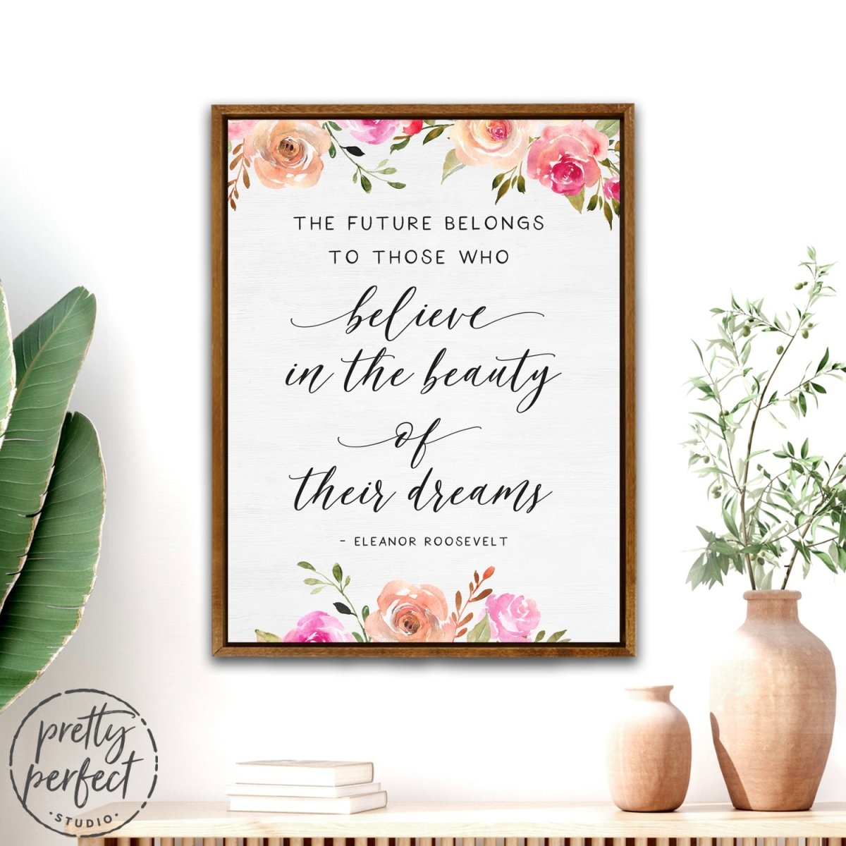 Eleanor Roosevelt Quotes Canvas, The Future Belongs