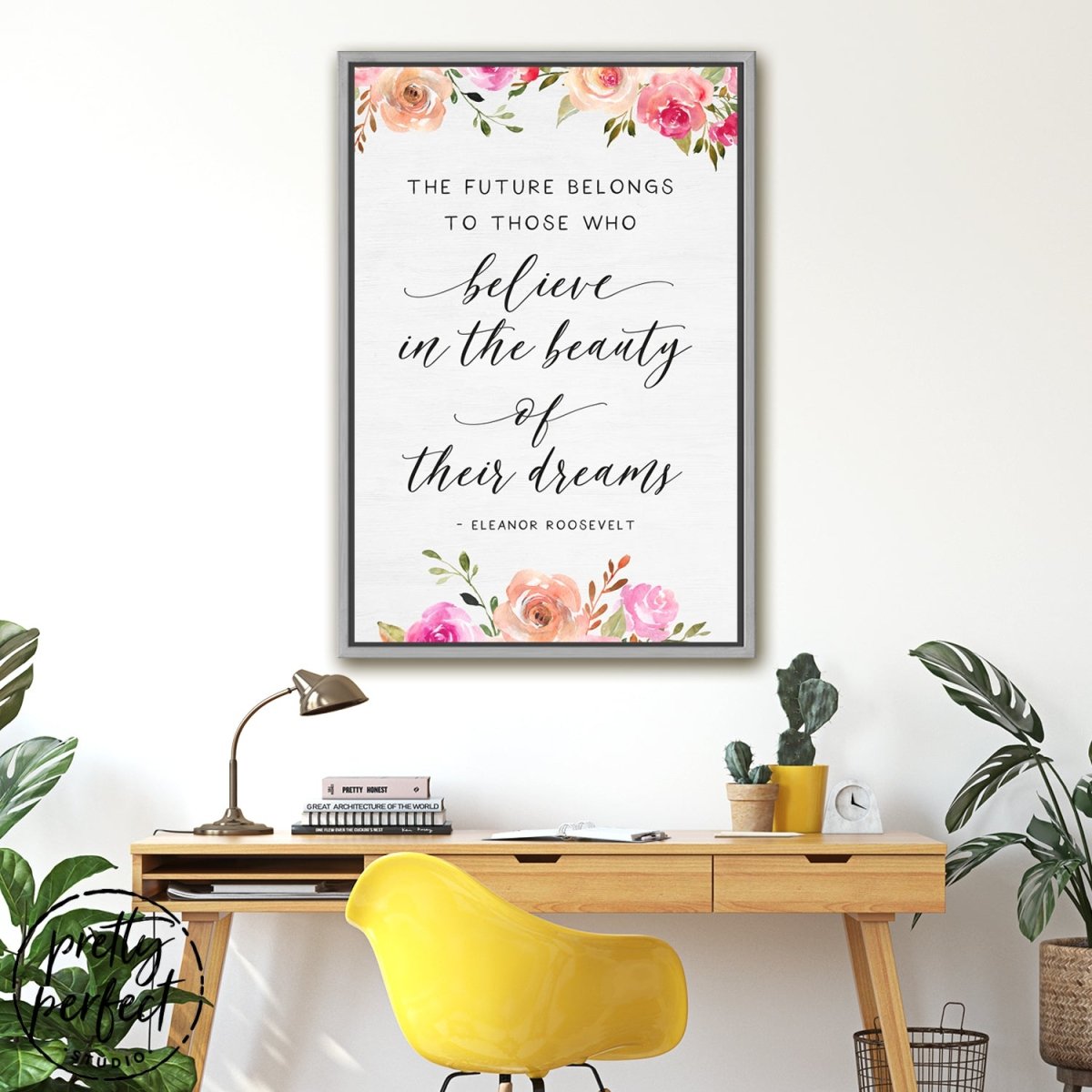 Eleanor Roosevelt Quotes Canvas, The Future Belongs