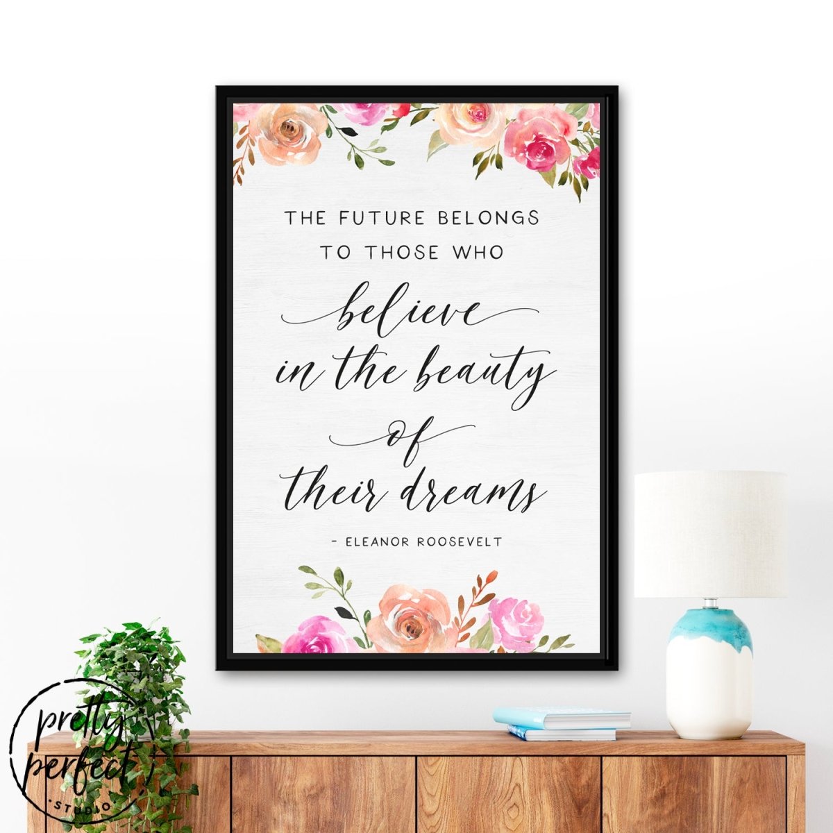 Eleanor Roosevelt Quotes Canvas, The Future Belongs
