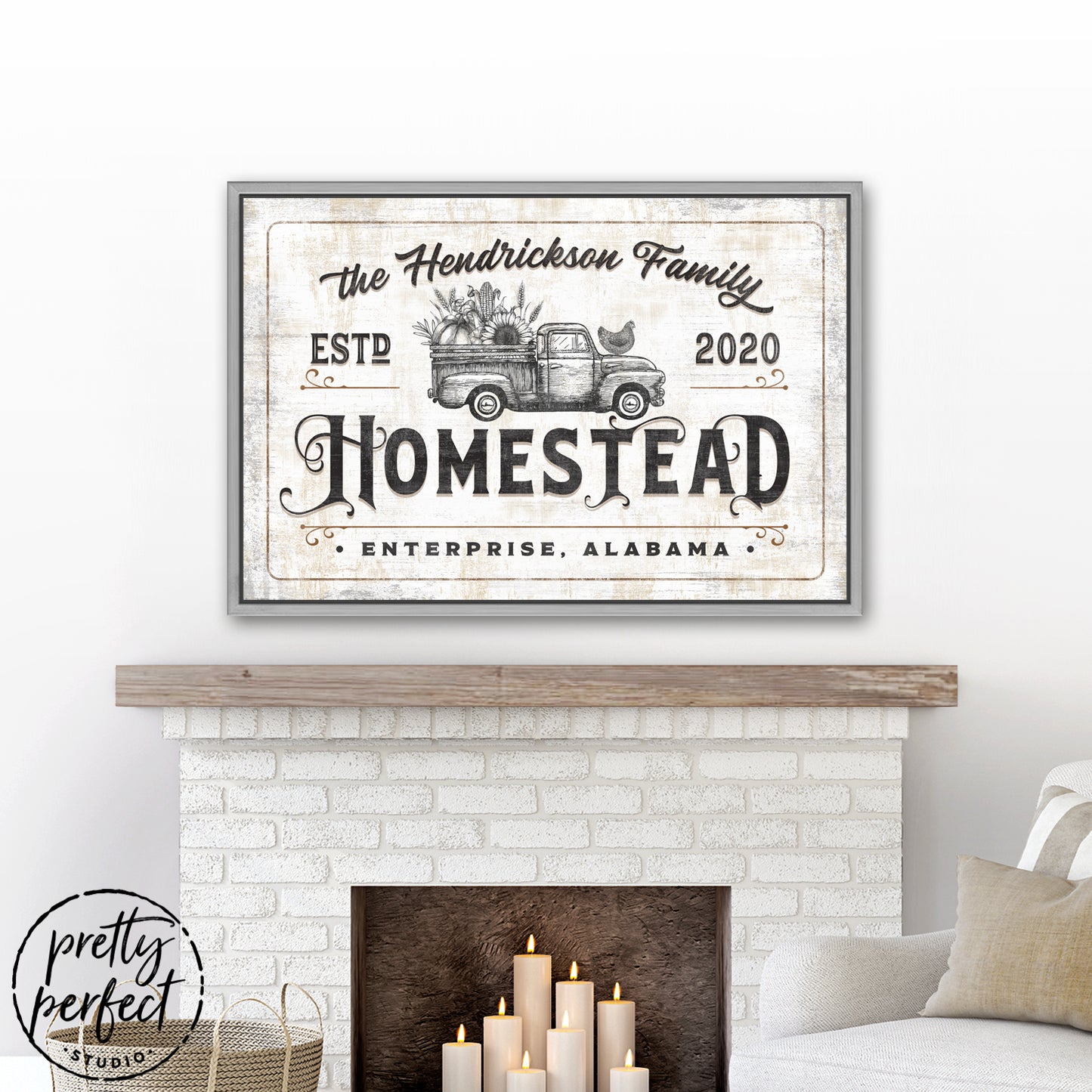 Personalized Farmhouse Homestead Sign freeshipping - Pretty Perfect Studio