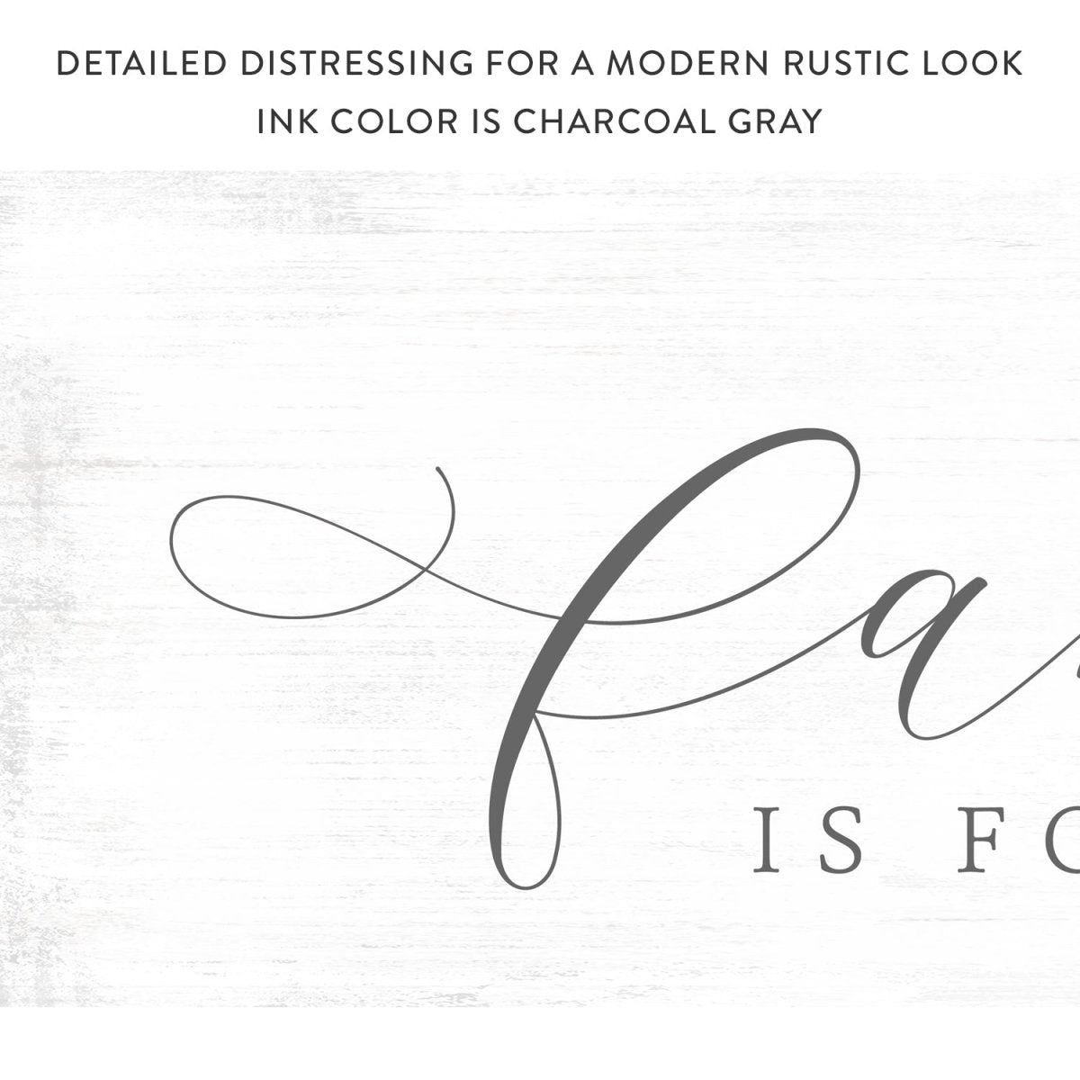 Family Is Forever Sign With Rustic Look - Pretty Perfect Studio