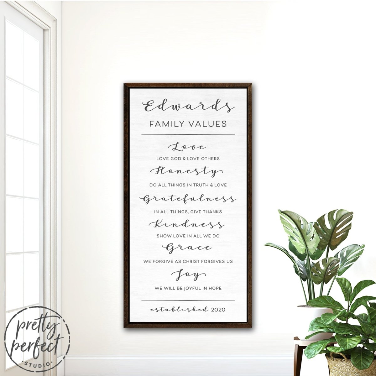 Family Mission Statement Sign freeshipping - Pretty Perfect Studio