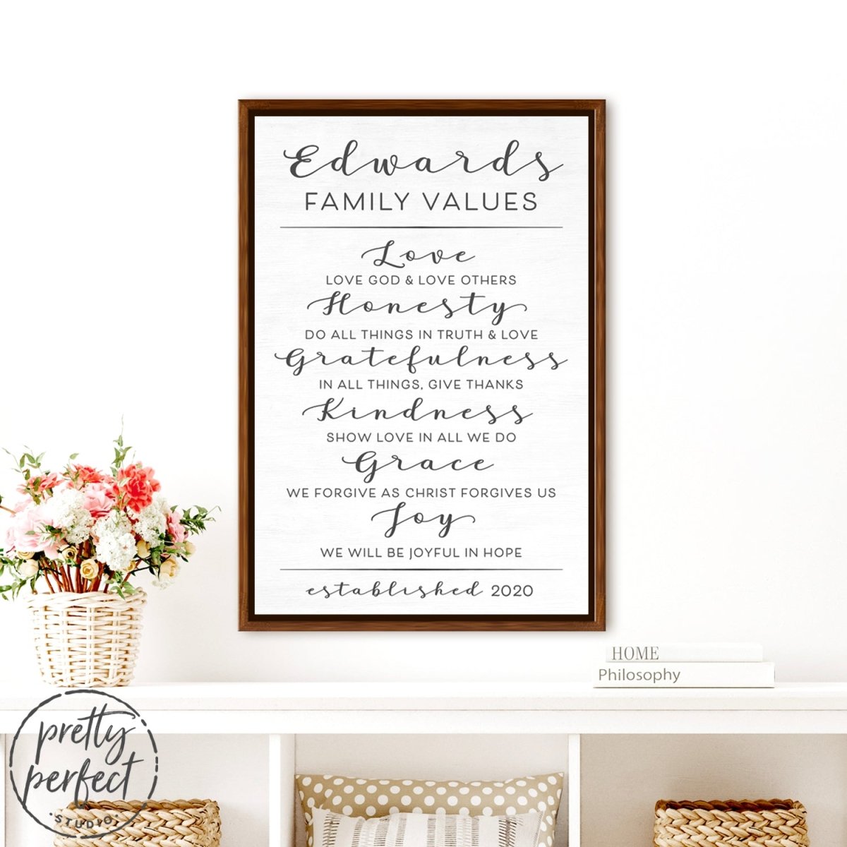 Family Mission Statement Sign freeshipping - Pretty Perfect Studio