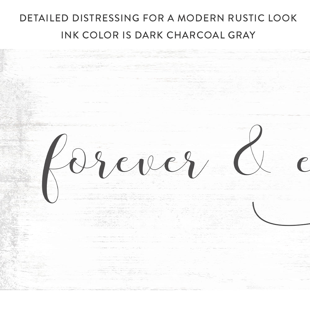 Forever & Ever Babe Sign Above Bed - Pretty Perfect Studio