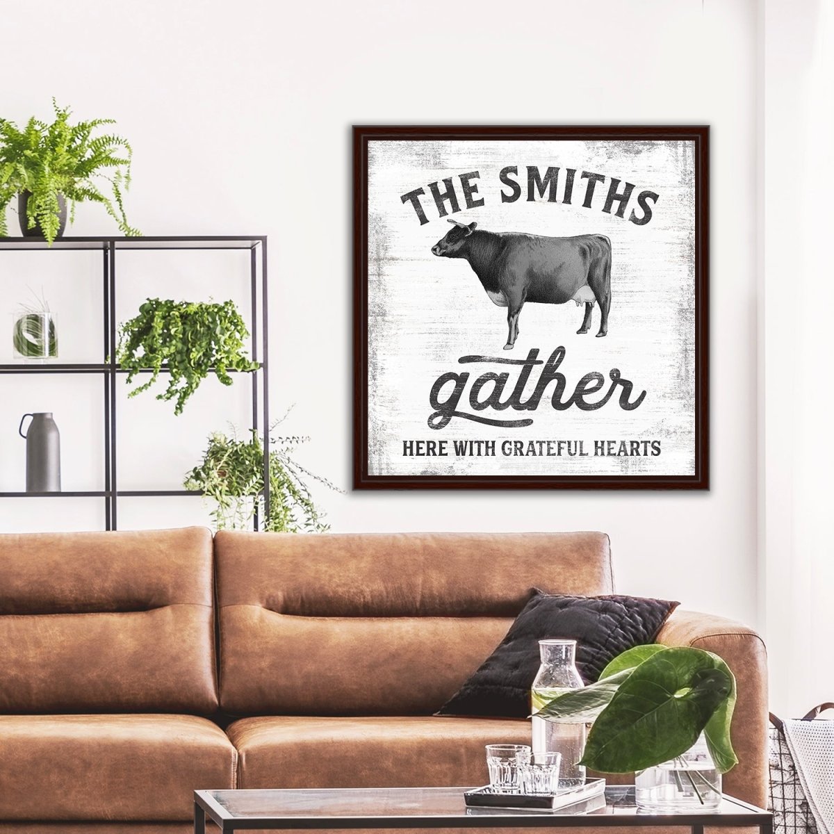 Gather Here With Grateful Hearts Sign - Pretty Perfect Studio