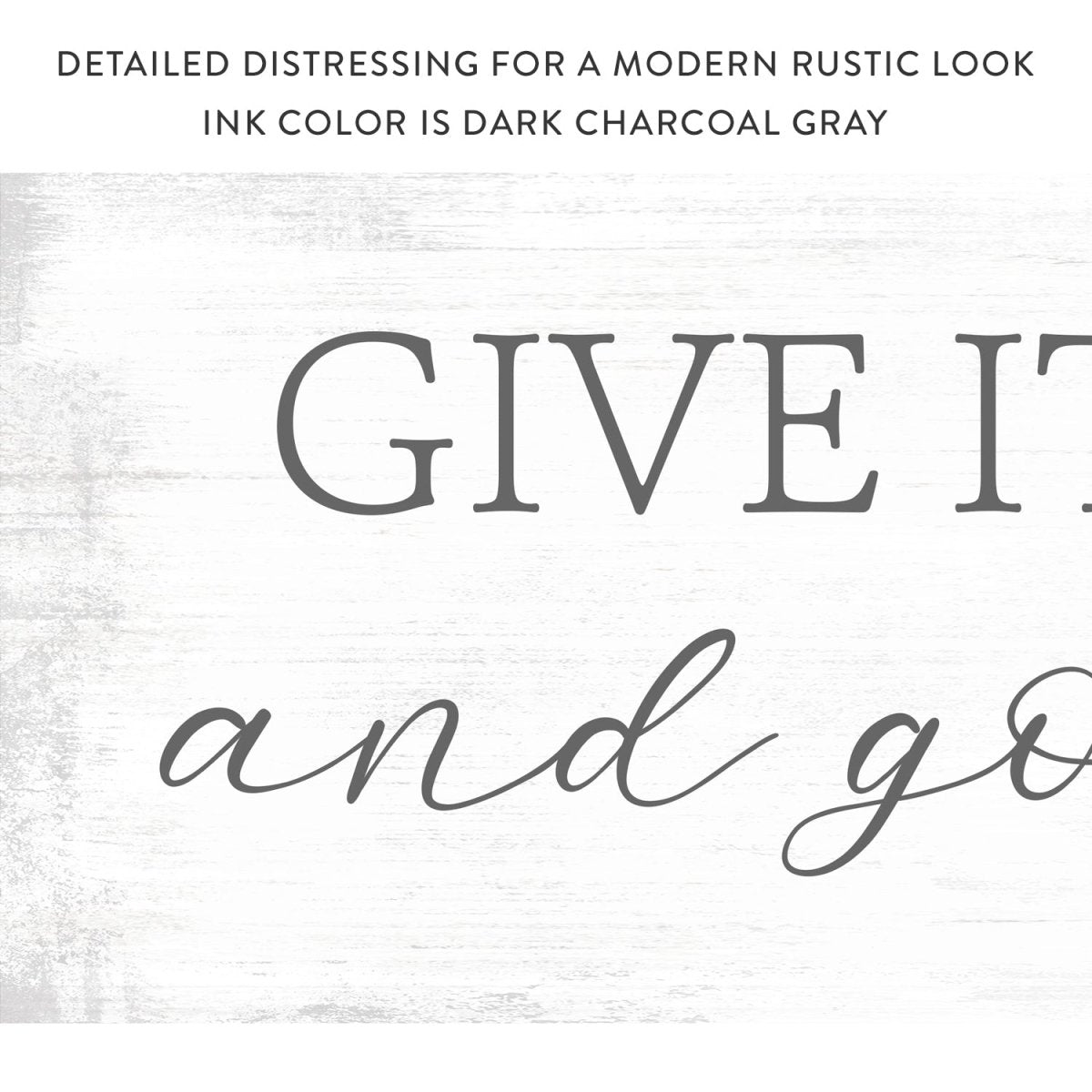 Give It To God and Go To Sleep Sign - Pretty Perfect Studio