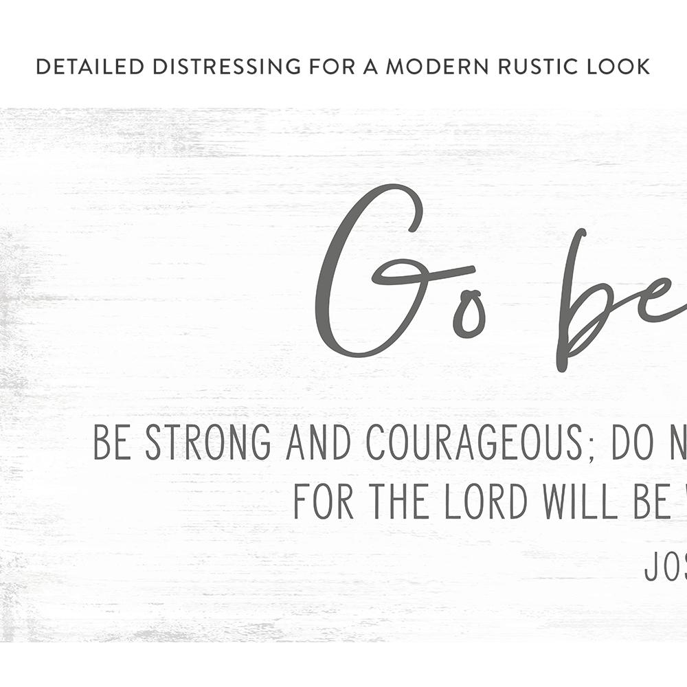 Go Be Great Sign | Christian Family Decor - Pretty Perfect Studio