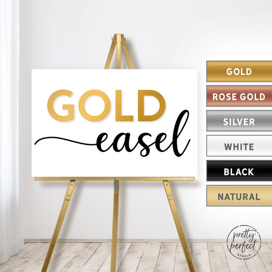 Gold Easel Stand for Wedding Sign