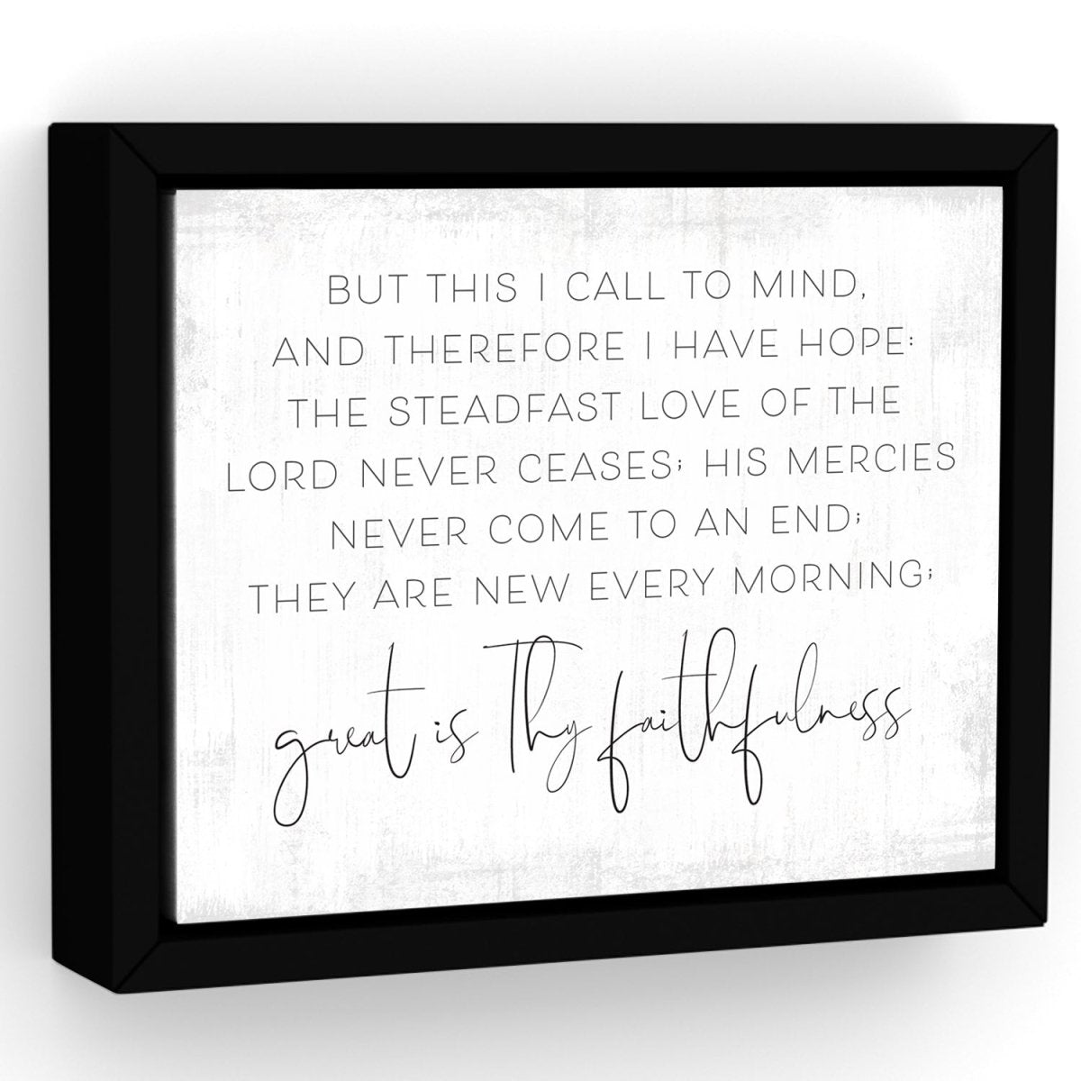 Great Is Thy Faithfulness Christian Wall Art - Pretty Perfect Studio