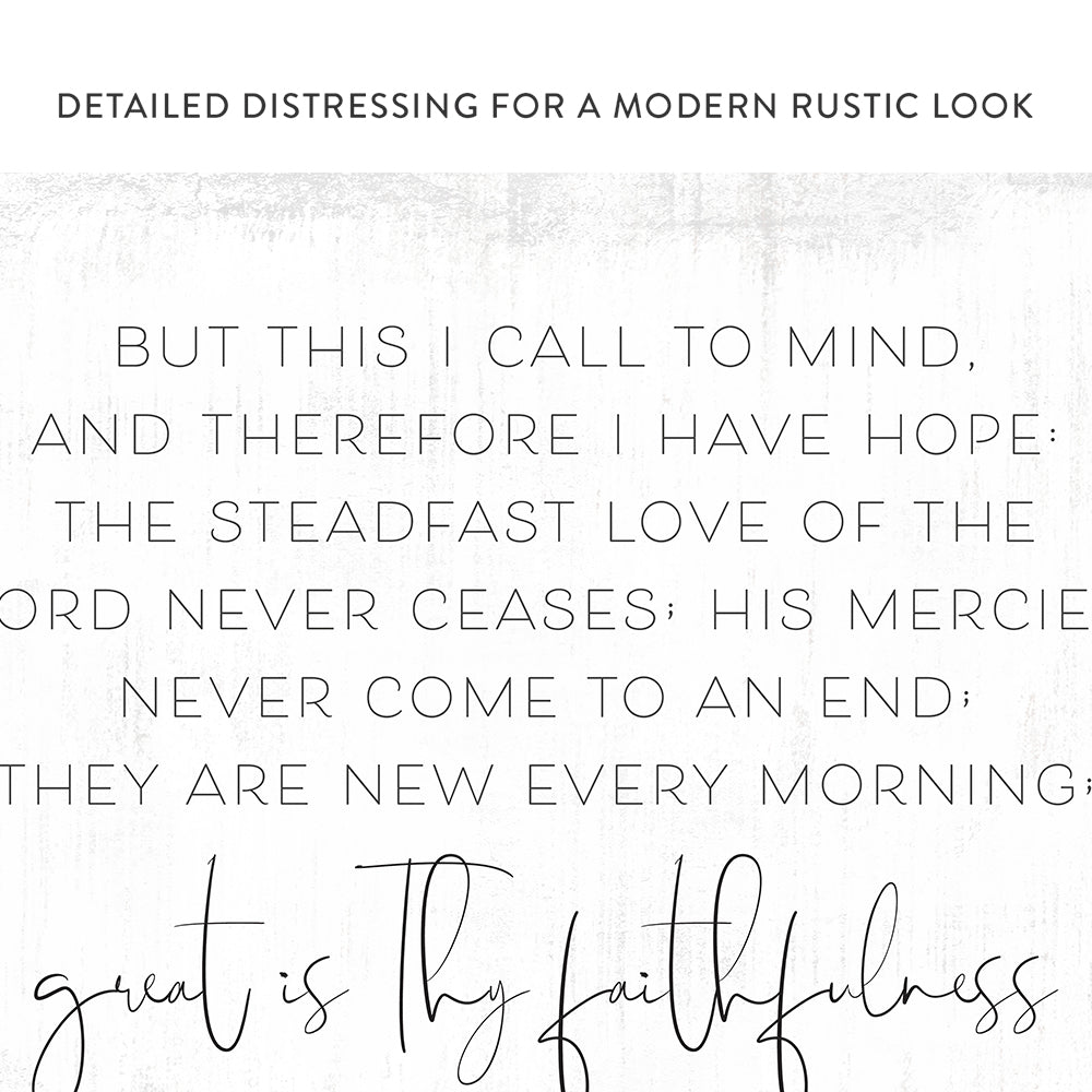 Great Is Thy Faithfulness Christian Wall Art – Pretty Perfect Studio