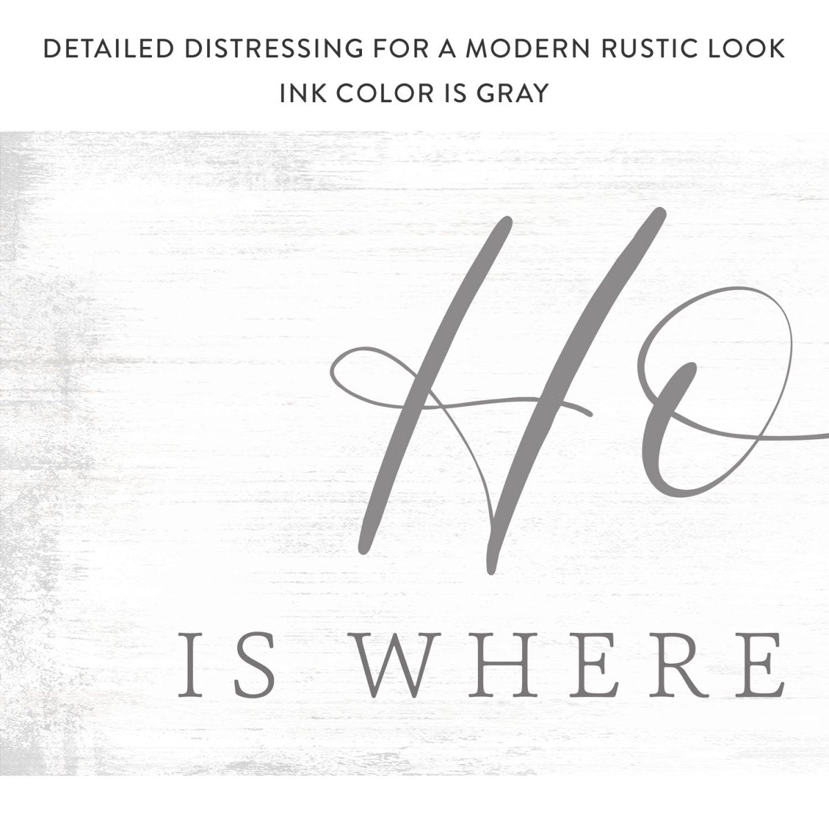 Home Is Where The Heart Is Sign - Pretty Perfect Studio
