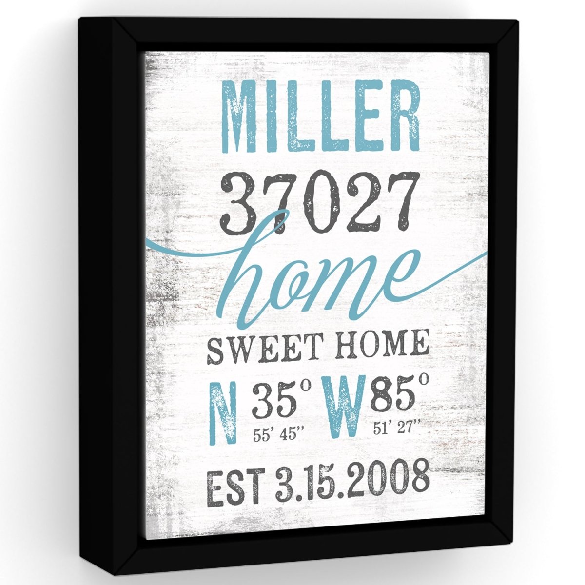 Home Sweet Home Latitude Longitude Sign freeshipping - Pretty Perfect Studio
