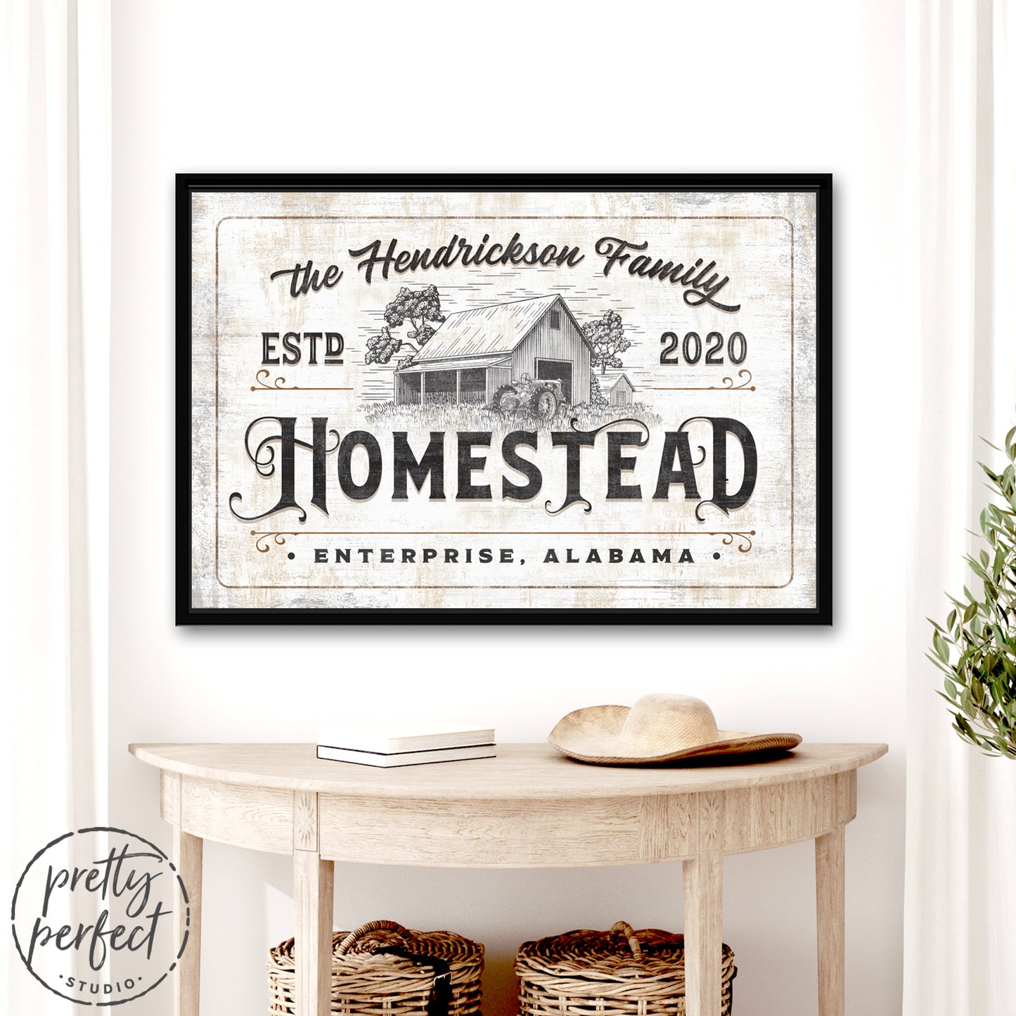Personalized Farmhouse Homestead Sign freeshipping - Pretty Perfect Studio