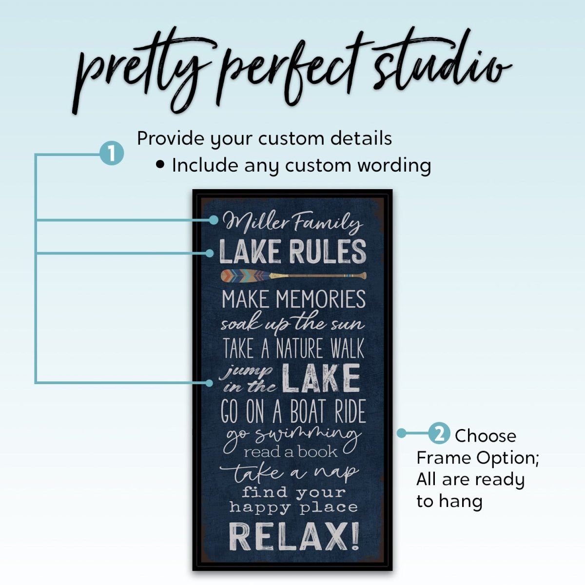 Lake House Rules Sign