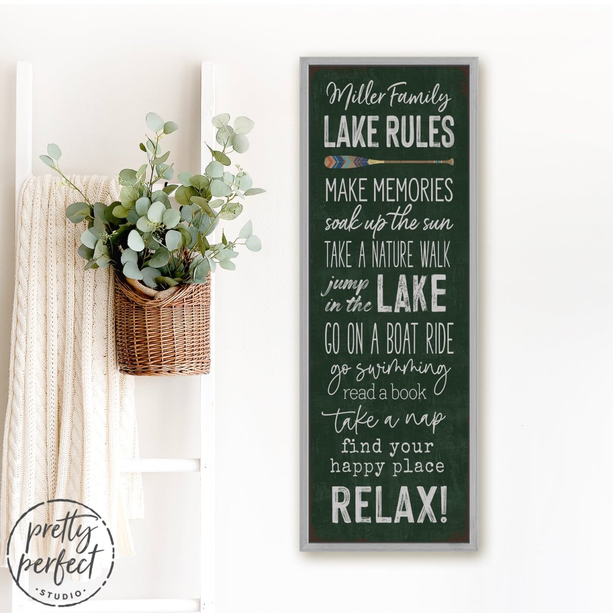Lake House Rules Sign