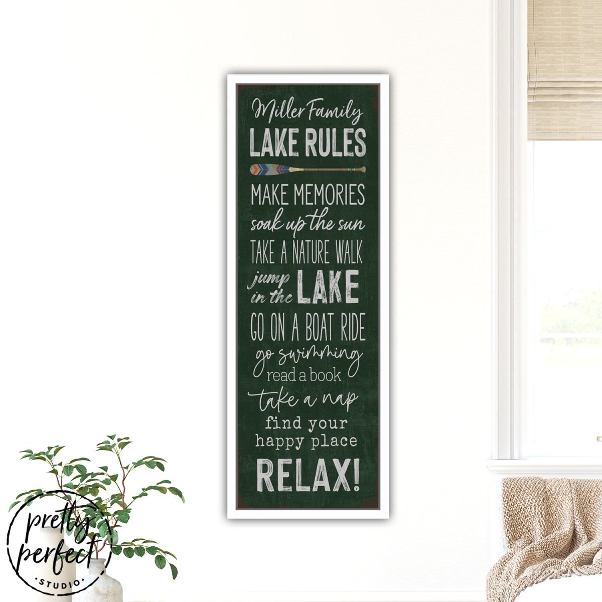 Lake House Rules Sign