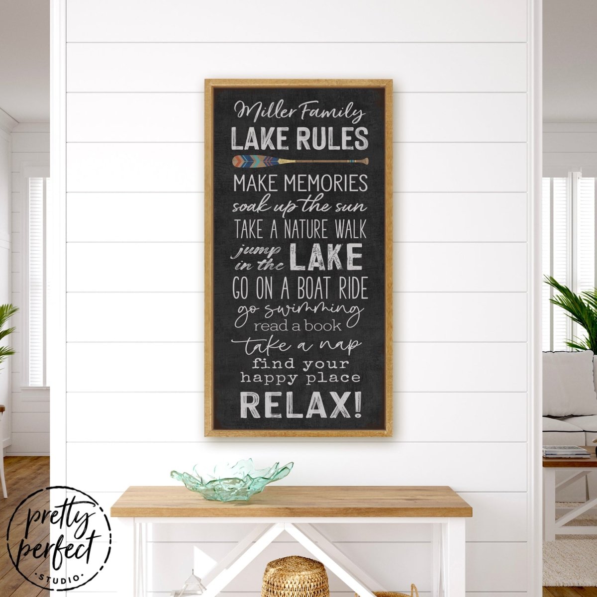 Lake House Rules Sign