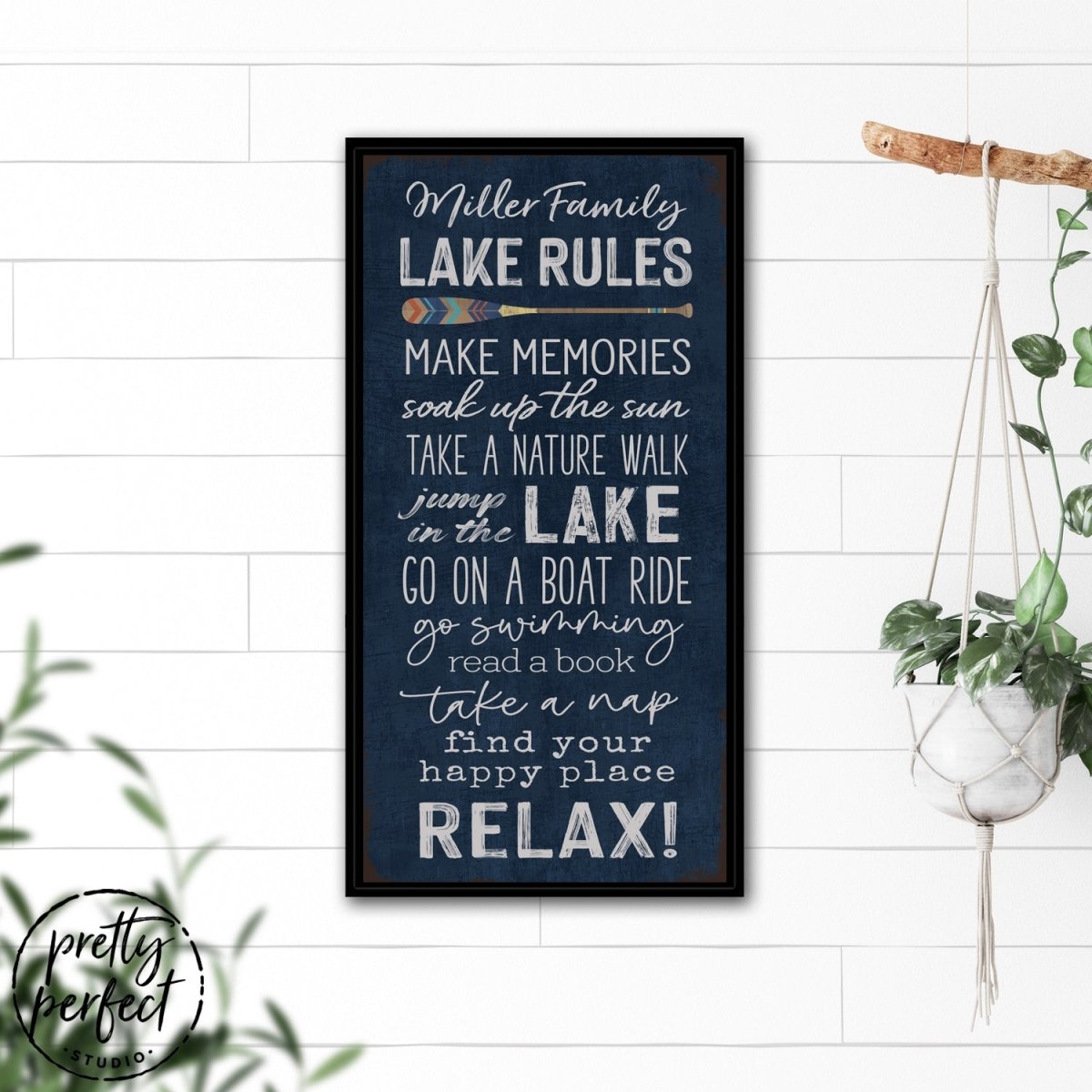 Lake House Rules Sign