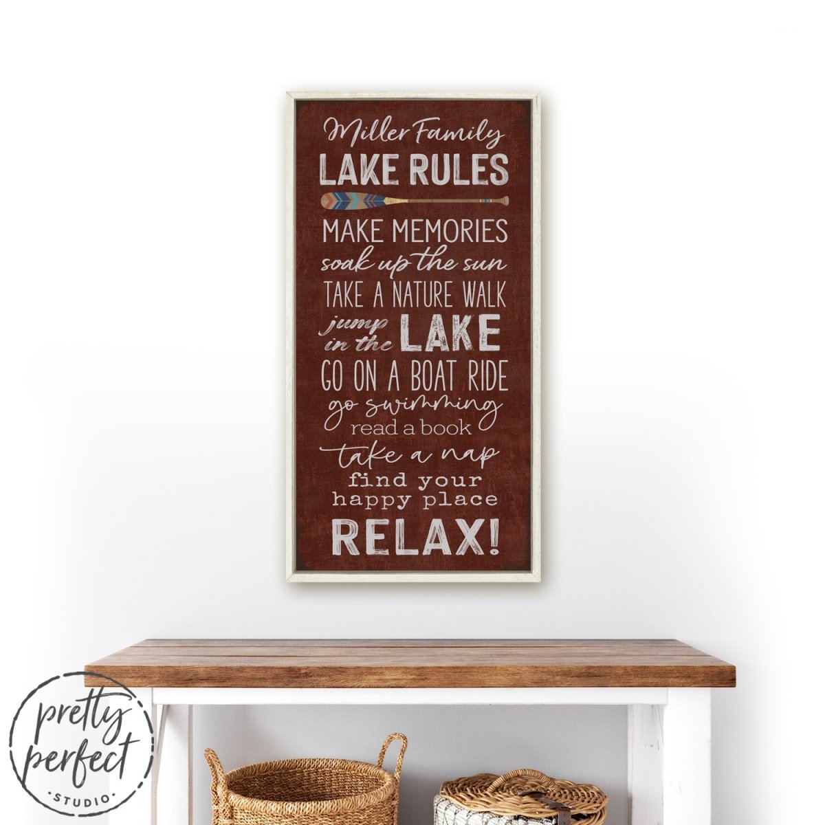 Lake House Rules Sign