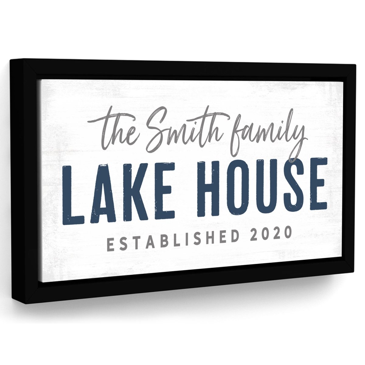 Lake House Sign Personalized With Family Name