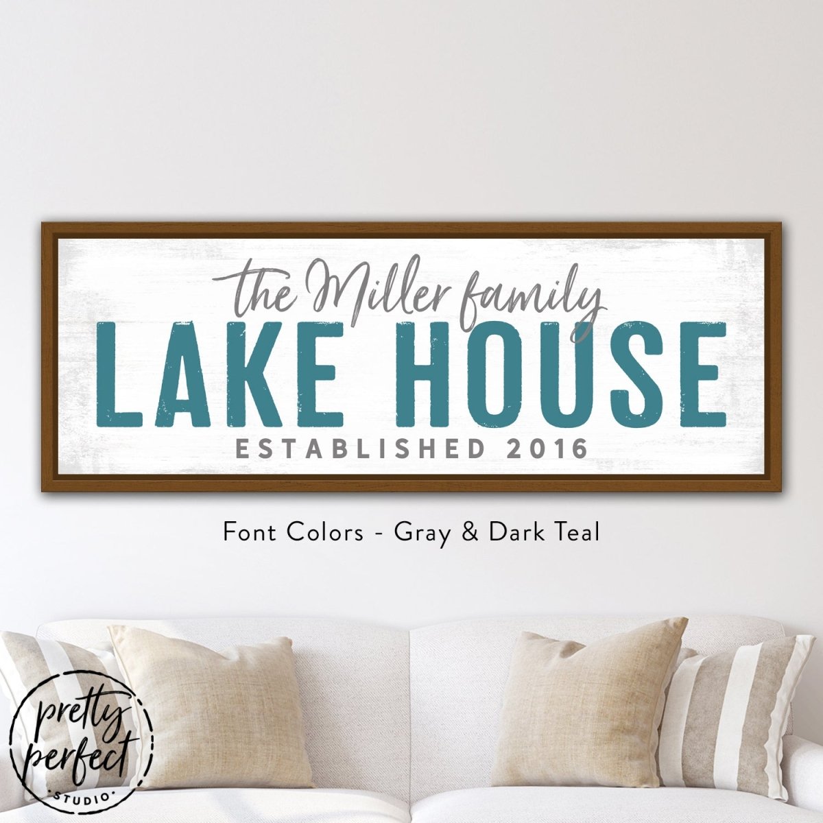 Lake House Sign Personalized With Family Name