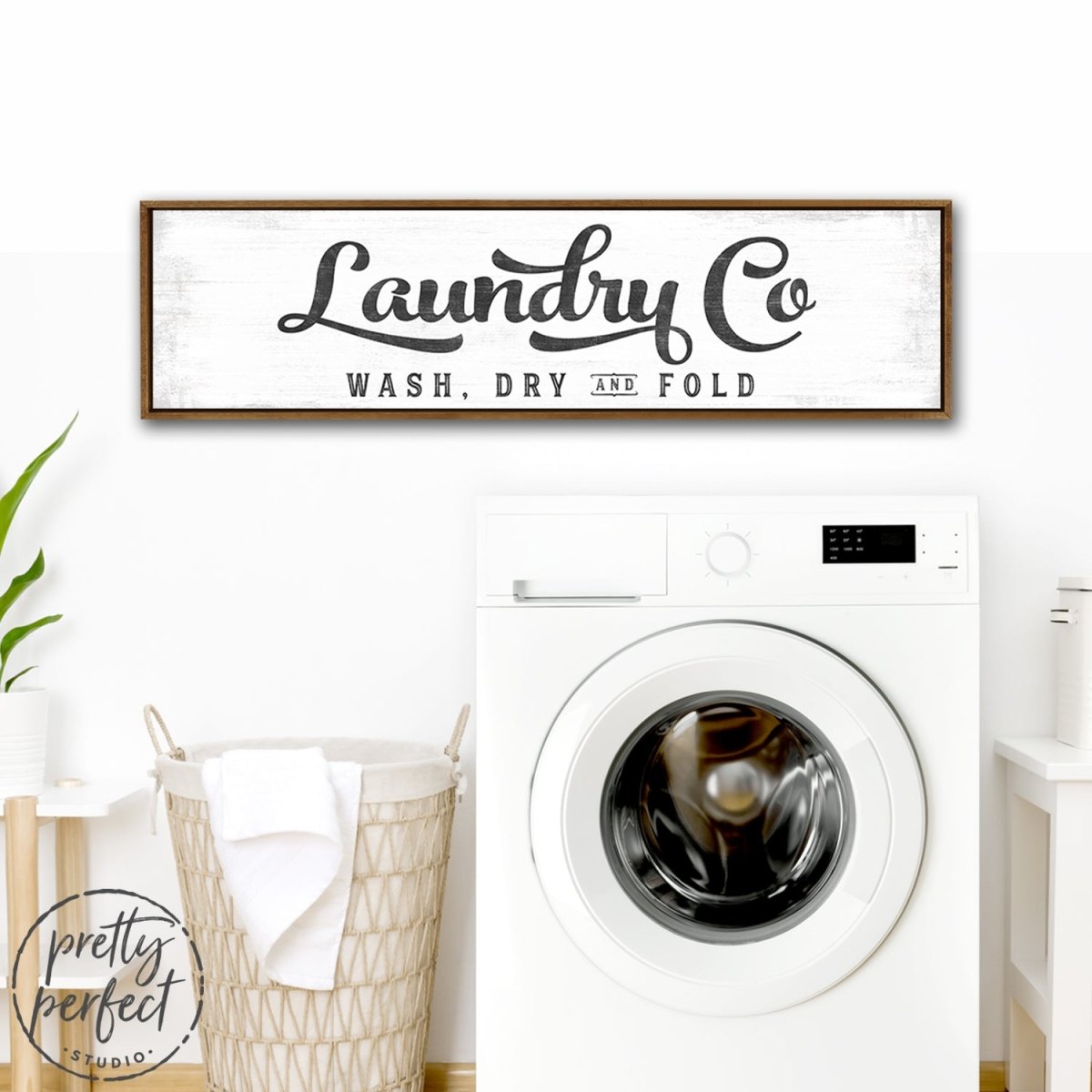 Laundry Co. Sign - Large Laundry Room Decor - Pretty Perfect Studio