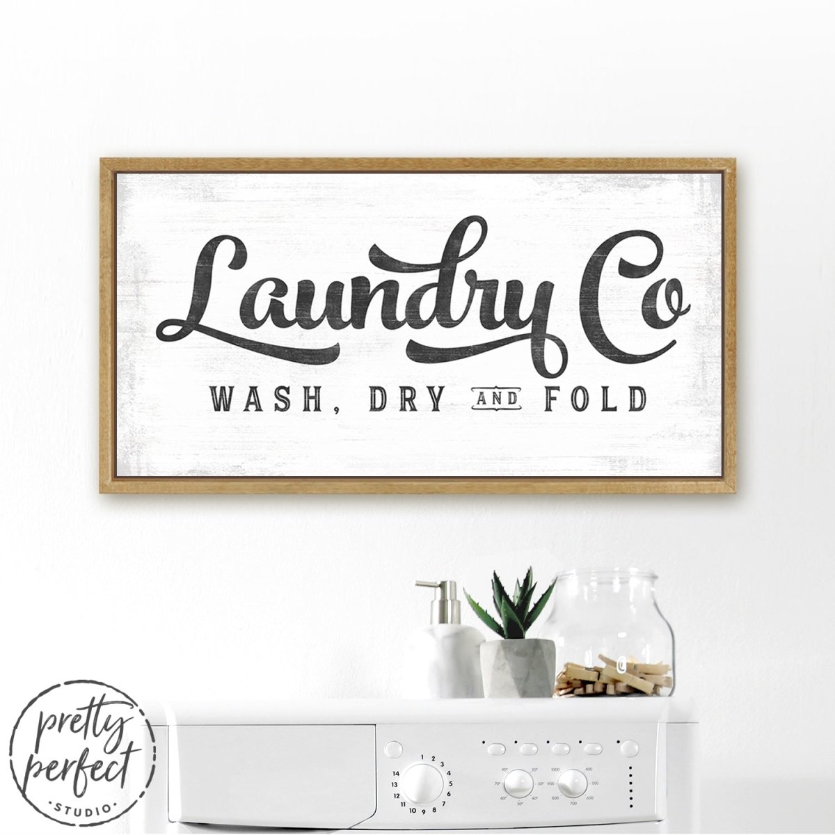 Laundry Co. Sign - Large Laundry Room Decor - Pretty Perfect Studio
