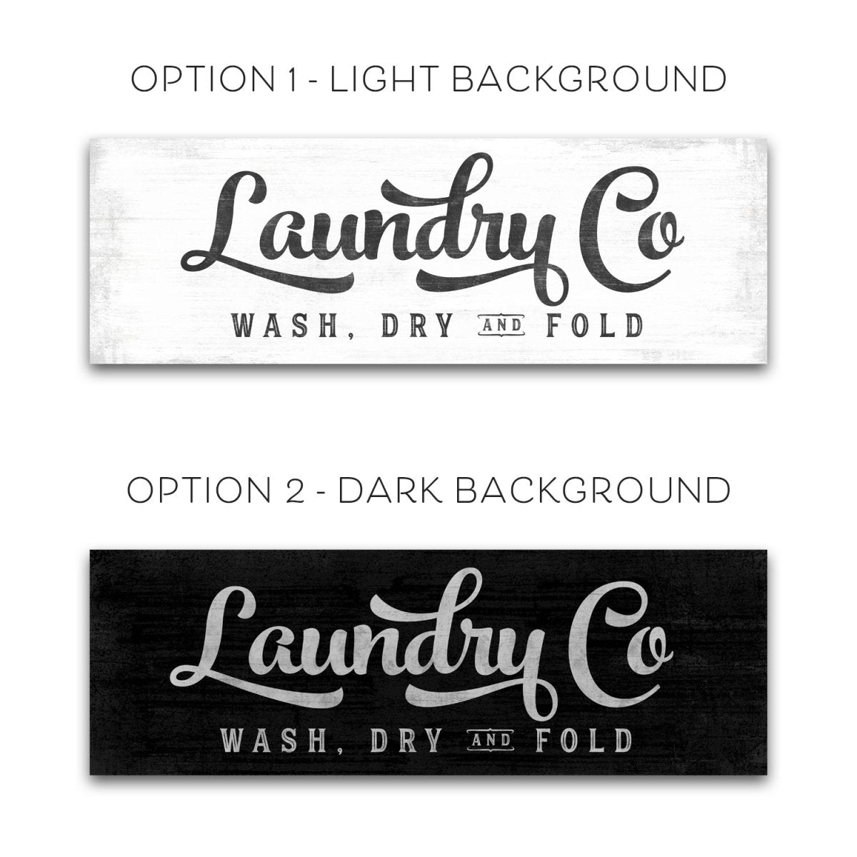 Laundry Co. Sign - Large Laundry Room Decor