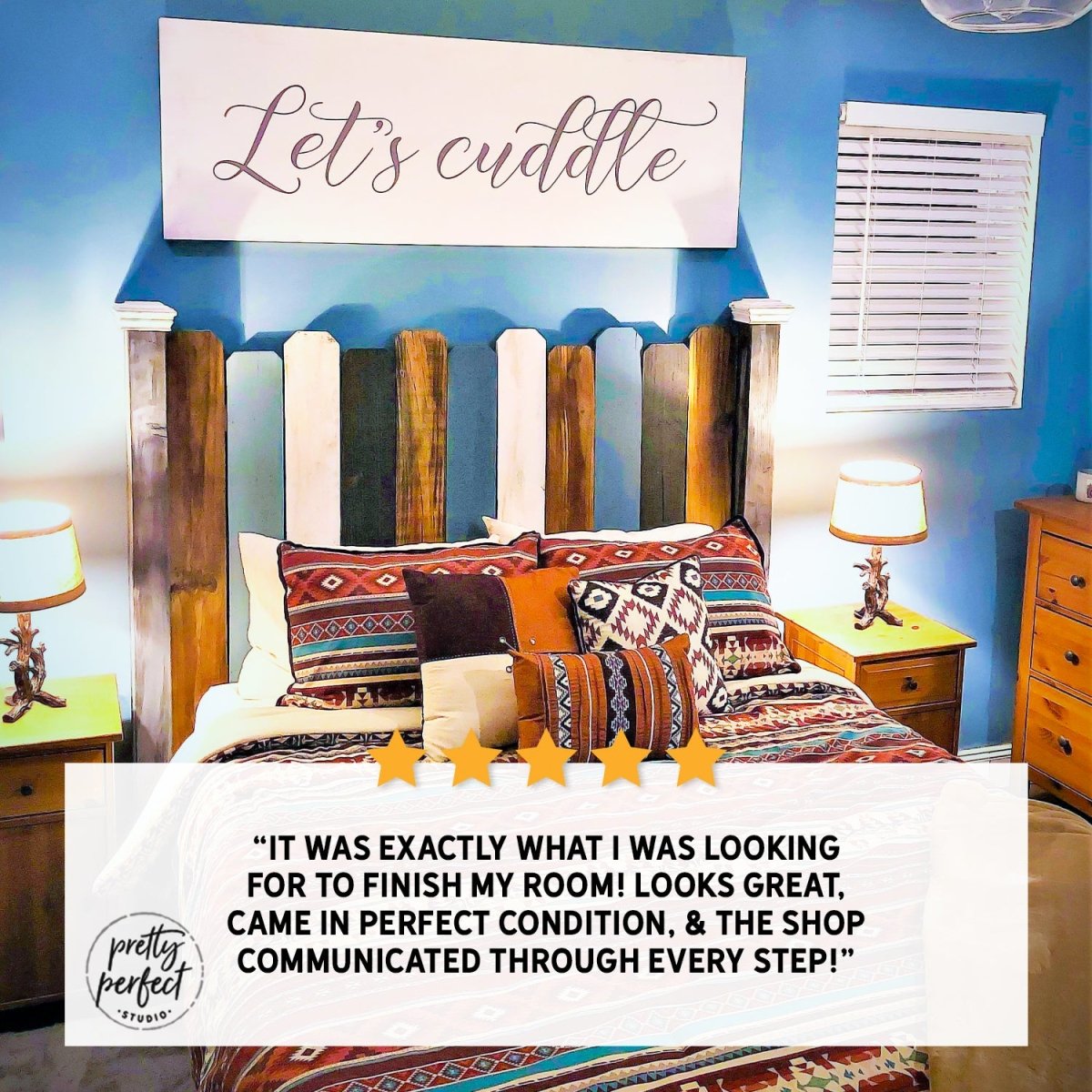 Customer product review for let's cuddle wall art by Pretty Perfect Studio