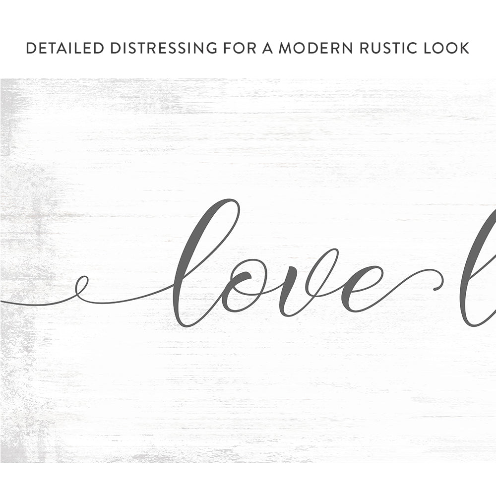 Love Lives Here Sign - Pretty Perfect StudioLove Lives Here Sign - Pretty Perfect Studio