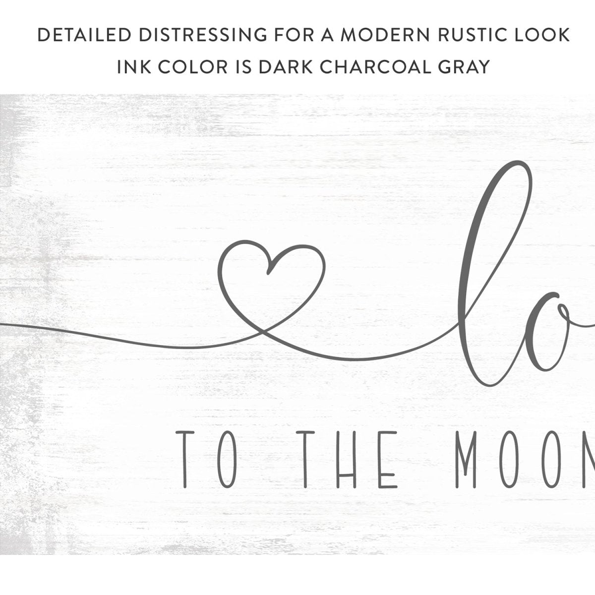 Love You to the Moon and Back Sign With Hearts - Pretty Perfect Studio
