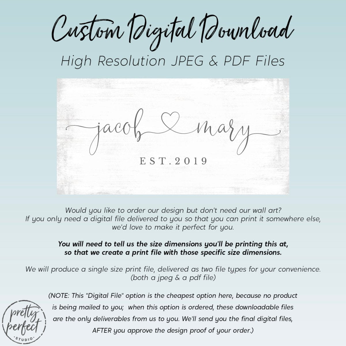 Marriage Sign Personalized With Names