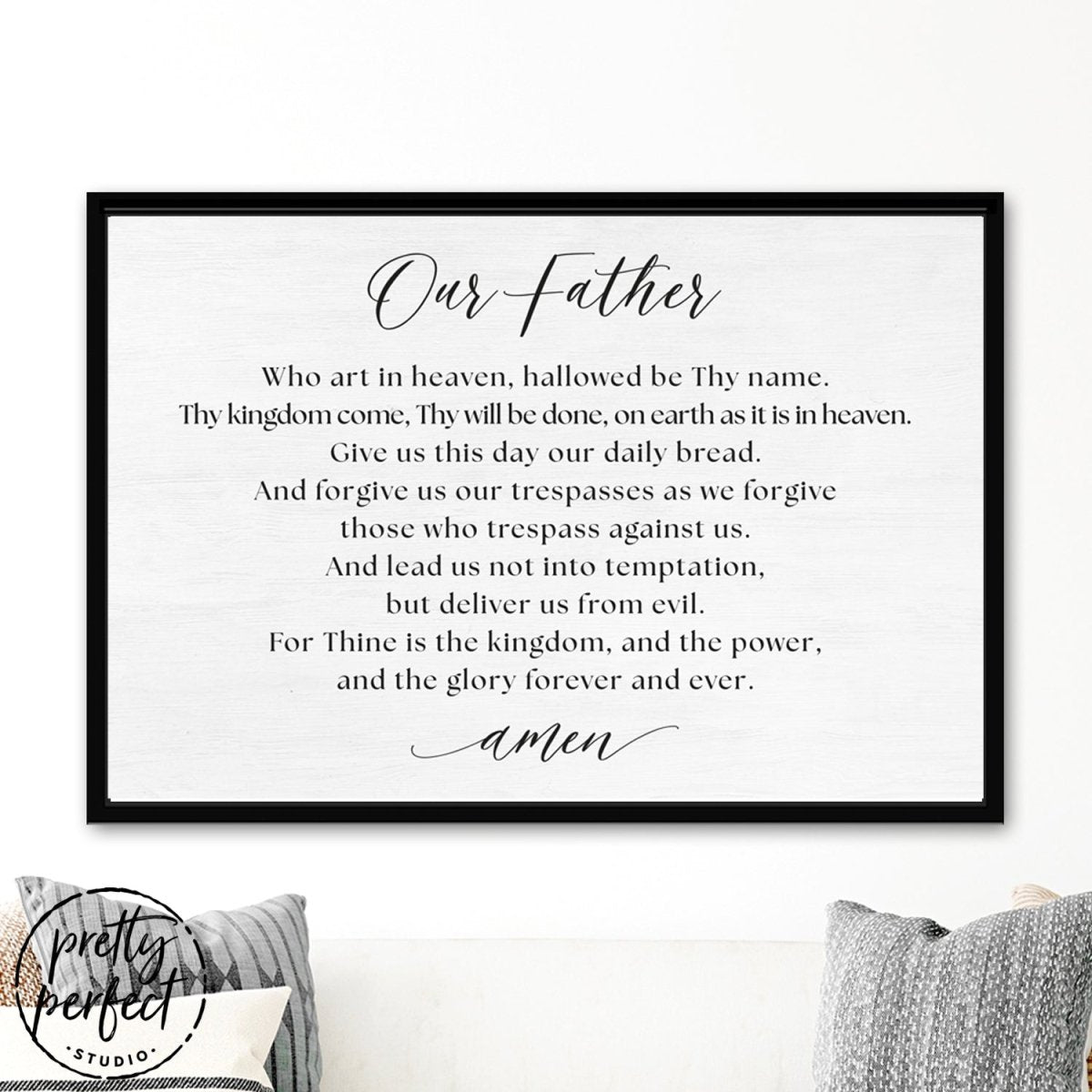 Our Father In Heaven Sign The Lord's Prayer Print