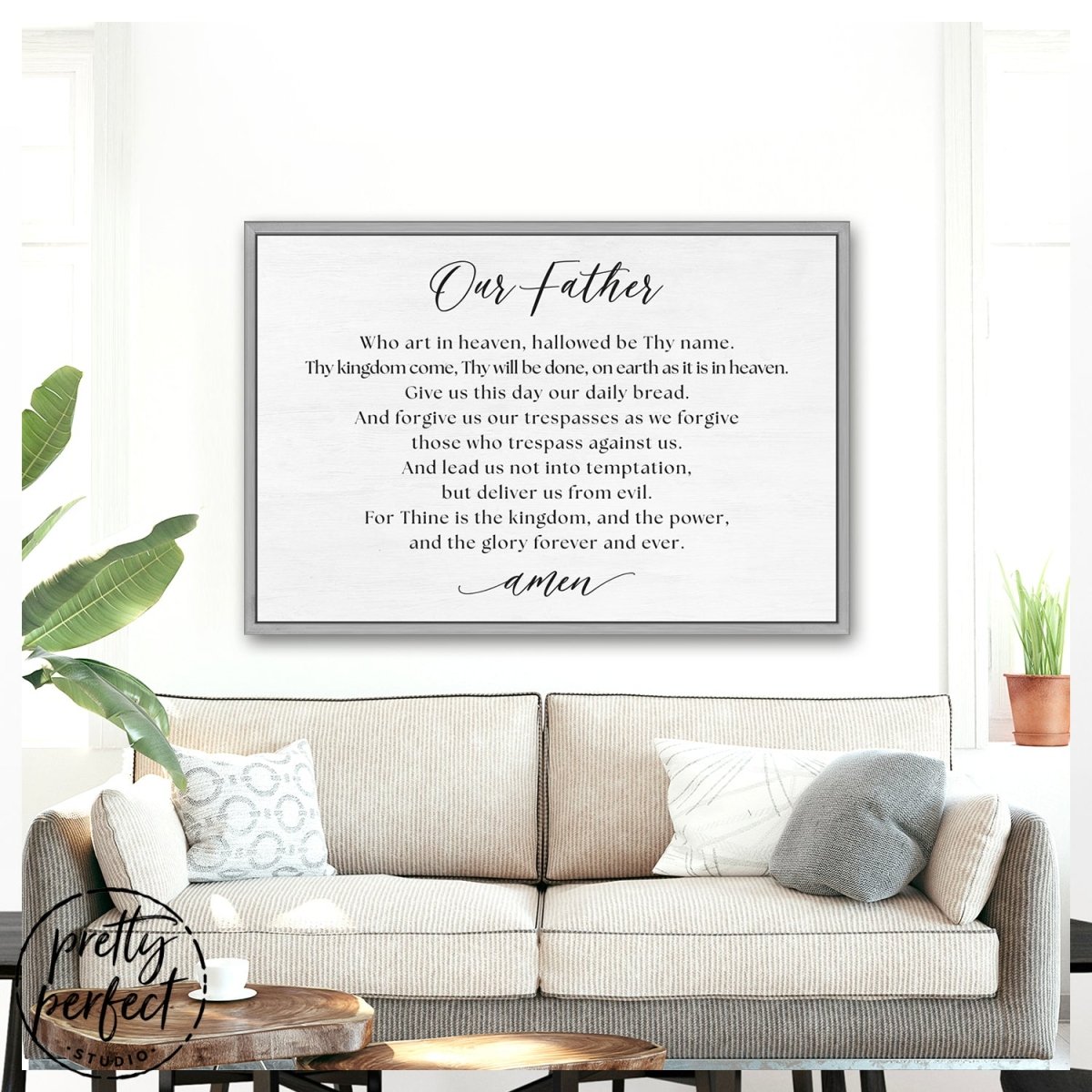 Our Father In Heaven Sign The Lord's Prayer Print
