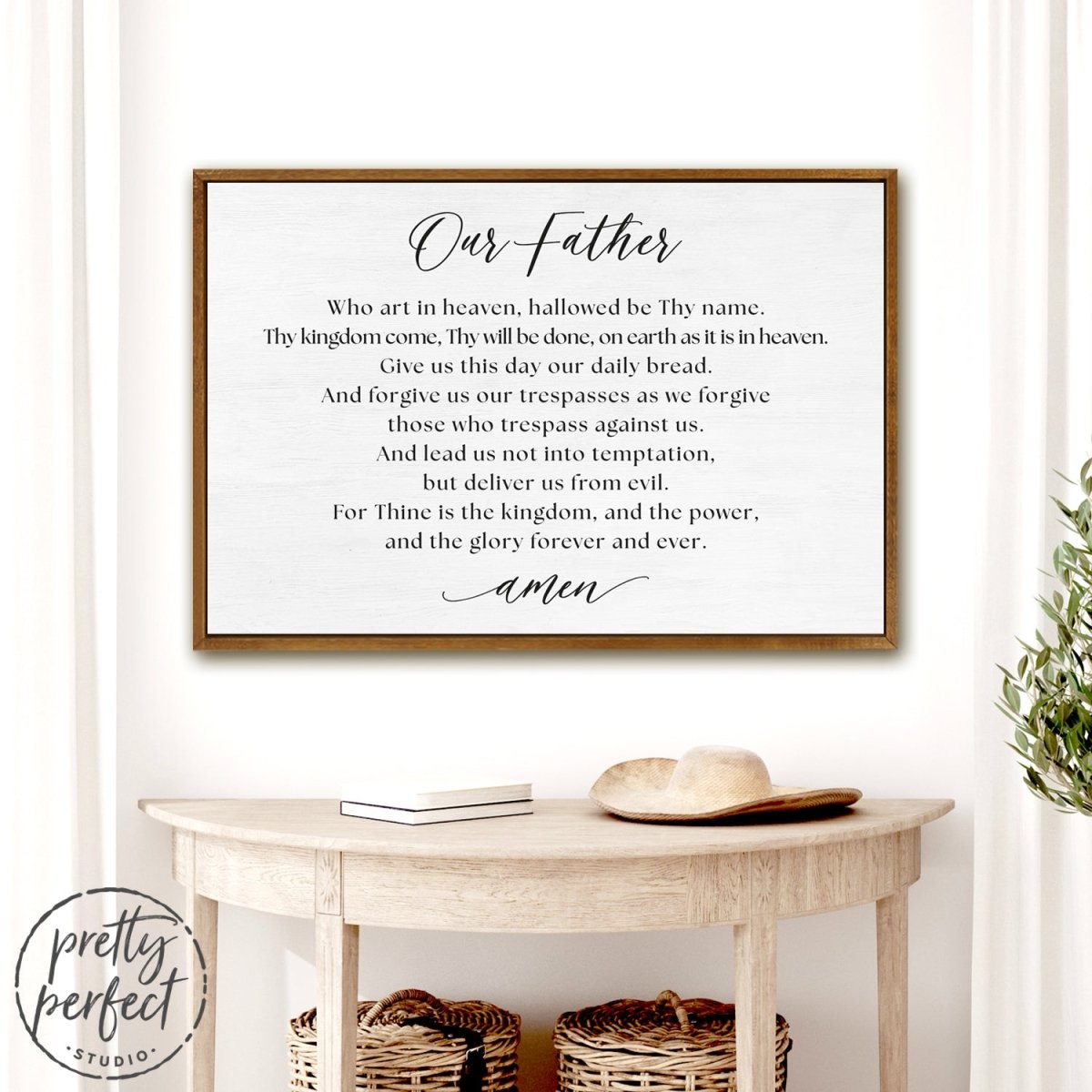 Our Father In Heaven Sign The Lord's Prayer Print