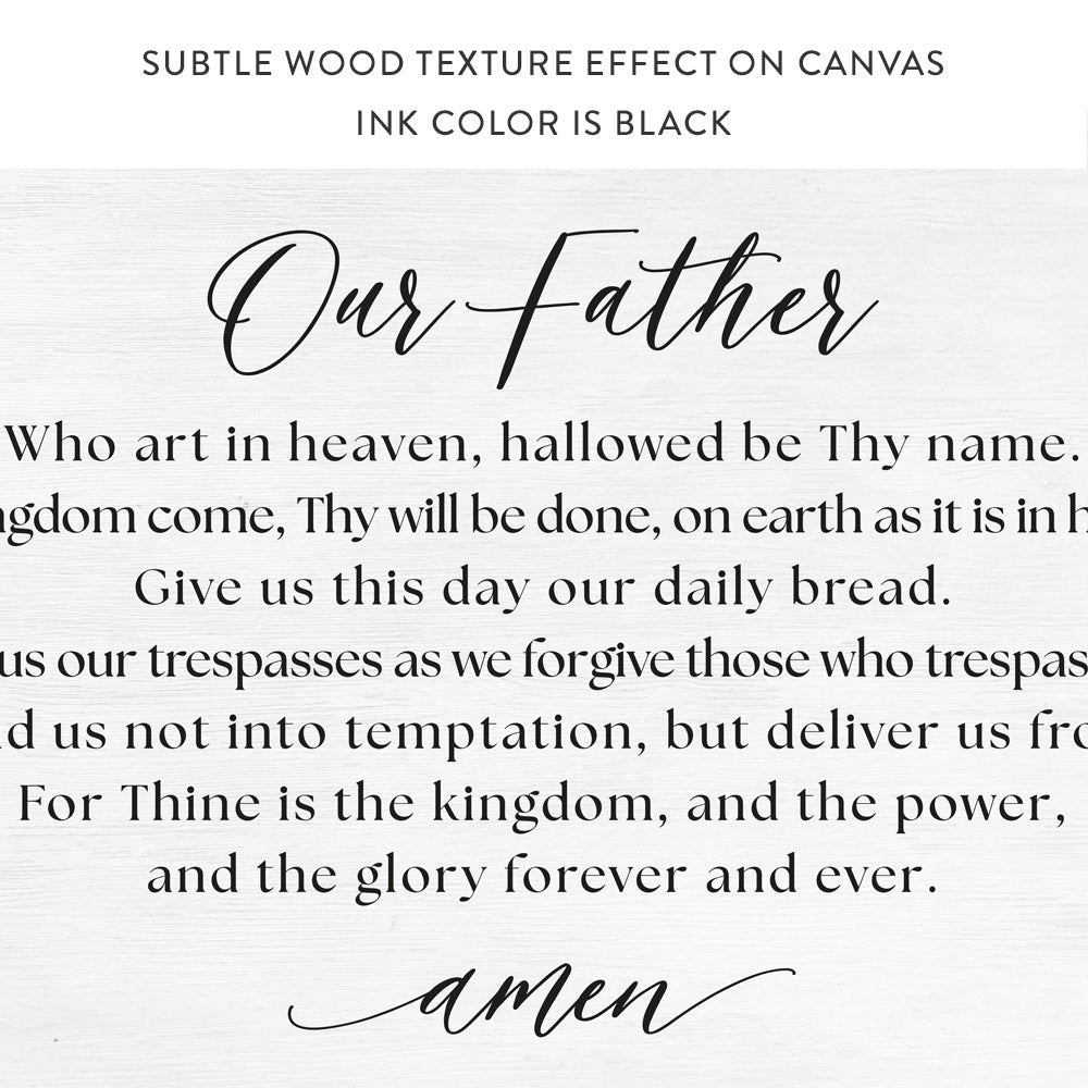 Our Father In Heaven Sign The Lord's Prayer Print