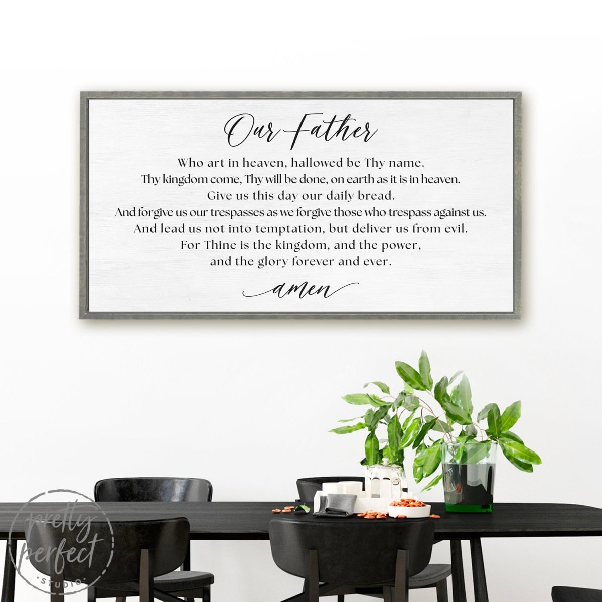 Our Father In Heaven Sign The Lord's Prayer Print