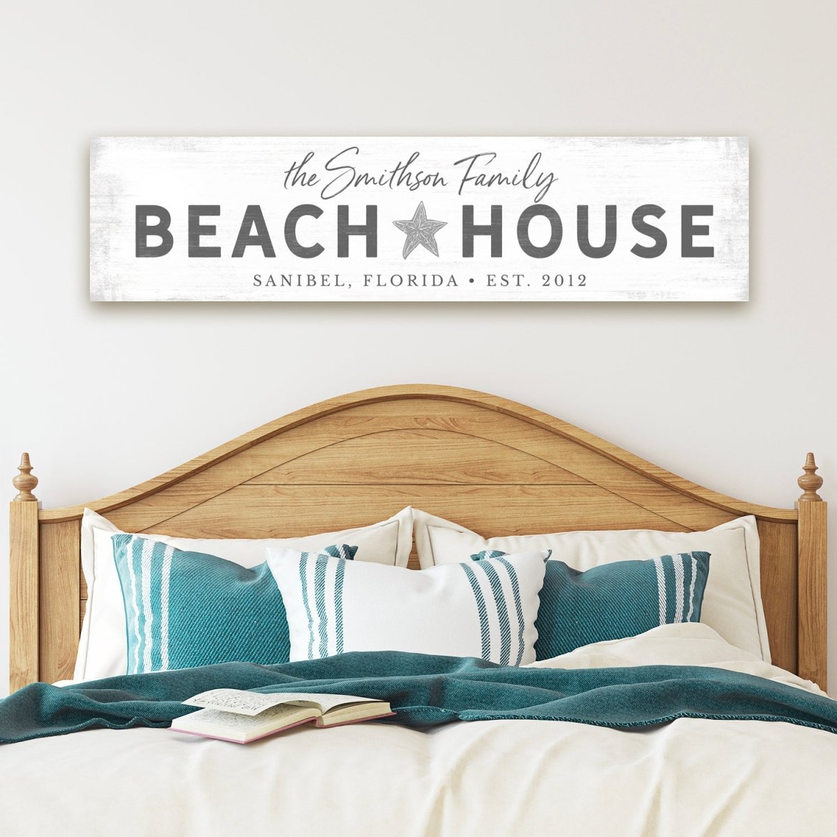 Personalized Beach House Family Name Sign
